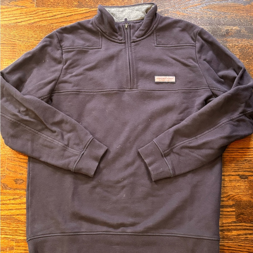 Vineyard Vines Navy Quarter-Zip Pullover